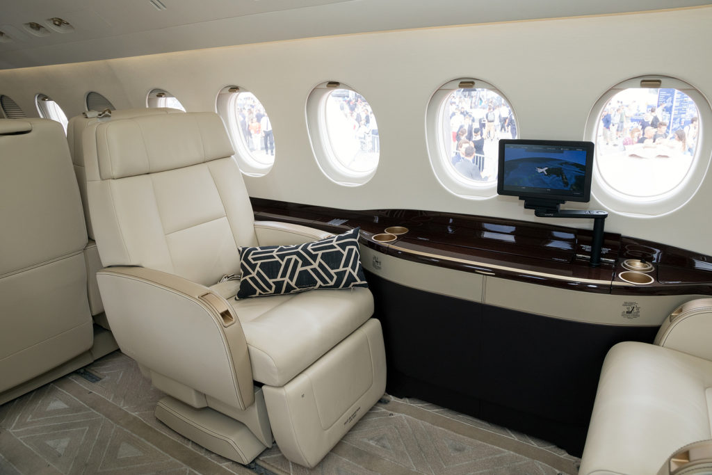 Luxury seating private jets