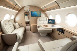 seating configuration for business jet